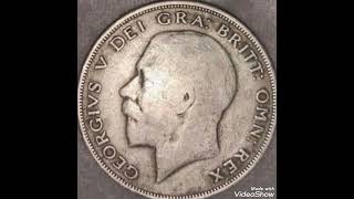 1921 Half crown George Vcoin value and price rare [upl. by Lyall]