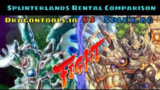 Splinterlands Rental Bot Performance Comparison Splexgg vs Dragontoolsio [upl. by Sine]