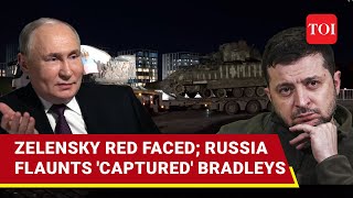 Putin Shames Biden Zelensky Parades ‘Bradleys Marders M113s’ Captured in Battle [upl. by Angell]