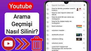 Youtube Arama Geçmişi Nasıl Temizlenir Yeni Güncelleme 2023  Youtube İzleme Geçmişini Sil [upl. by Denton325]