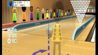 Wii sports resortAngela100顆保齡球賽【6：16】 [upl. by Drofliw]