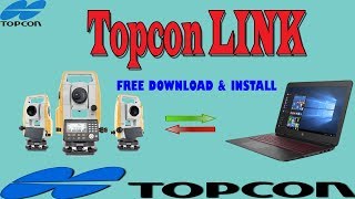 Total station Topcon Software Topcon link free download and installwith out registration [upl. by Anelaf]