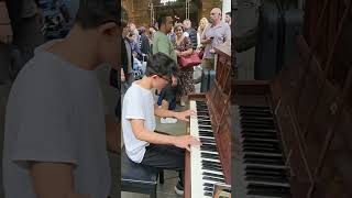 HANS ZIMMER on Station Piano 😱  Inception Public Piano Performance [upl. by Arahd163]