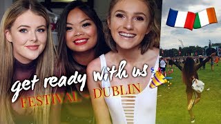 GRWM FESTIVAL avec ma correspondante irlandaise  LONGITUDE [upl. by Sonafets]