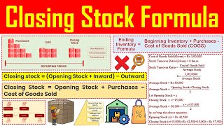 Closing Stock Formula  Definition Meaning Calculation Formula Explained [upl. by Ahlgren862]