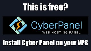 How To Install CyberPanel Control Panel [upl. by Nodrog]