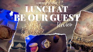 Lunch at Be Our Guest restaurant  Disney Dining Reservations  Walt Disney World [upl. by Enyrehtac777]