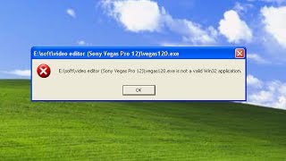 Vegas120exe is not a valid Win32 application [upl. by Irafat]