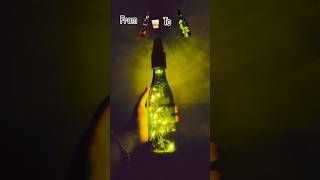 Wine bottle diy bottlereuse bottlelights winebottleart beerbottleart viralshort [upl. by Adiesirb]