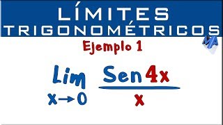 Límites Trigonométricos  Ejemplo 1 [upl. by Ergener455]