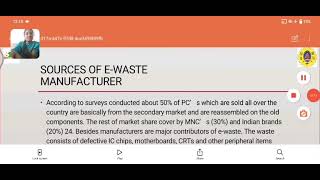 EWaste Management  Department of Information Technology III Year [upl. by Anetsirhc]