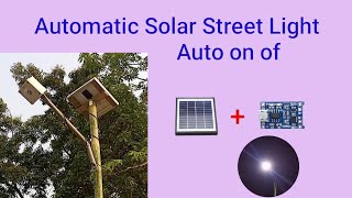 How to Make Automatic Solar light  Ldr sensor project street light [upl. by Tamar]