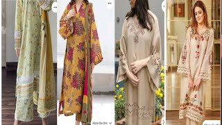 Simple dress design for daily use  Pakistani dress designs top trending winter designs [upl. by Kcirtap]