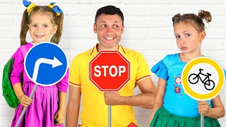 Road Safety video  Traffic Rules And Kids Educational Video [upl. by Alrrats]