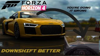 WHEN TO DOWNSHIFT  Forza Horizon 4  S Driving [upl. by Jase]