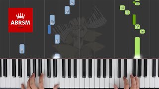 Gavotte in G  ABRSM Piano Grade 3 2021 amp 2022 A3  Synthesia Piano tutorial [upl. by Ardnajela364]