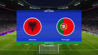 PORTUGALIA  ALBANIA 18 FINAŁU EURO 2024  SYMULACJA [upl. by Nnairol]