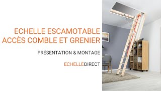 Echelle escamotable pour accéder au comble et au grenier [upl. by Hanej155]