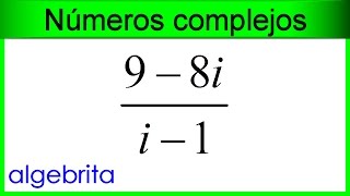 División de números complejos en su forma rectangular 339 [upl. by Flss]