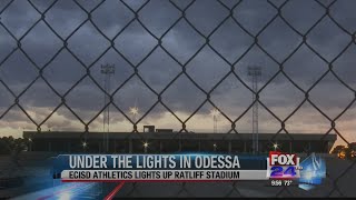 ECISD lights up Ratliff Stadium [upl. by Atteuqahs837]