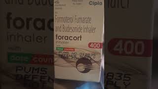 foracort inhaler  formoterol fumarate and budesonide inhaler अस्थिमा के लिए [upl. by Norod]