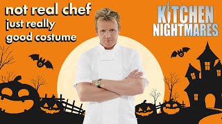 gordon ramsay dresses as a chef for halloween  Kitchen Nightmares  Gordon Ramsay [upl. by Biebel]