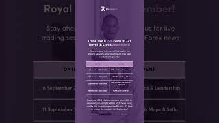 Elevate your trading game this September with RCG Markets rcgmarkets [upl. by Odlawso]