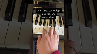 I will teach you college music theory suspensions musictheorylessons musictheory [upl. by Chabot]