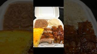 Baby back Ribs Pinto Beans Rice and Cornbread shondaandfood food [upl. by Renie]