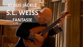 Silvius Leopold Weiss Fantasie Klaus Jäckle  luteguitar [upl. by Notslar910]