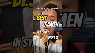 Best Ramen in Sydney Part 2  Sapporo Miso Ramen Factory Potts Point foodreviewshorts ramenreview [upl. by Roselane654]