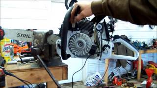 How to check ignition timing chainsaw [upl. by Ricki]