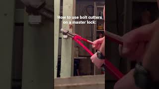 Simple How To Bolt cutters [upl. by Arahahs850]