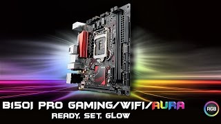 ASUS PRO GAMINGWIFIAURA Compact gaming motherboard with awesome RGB lighting [upl. by Maisie981]