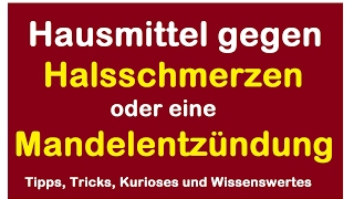 Hausmittel gegen Halsschmerzen oder eine Mandelentzündung  Marshmallows [upl. by Seve]