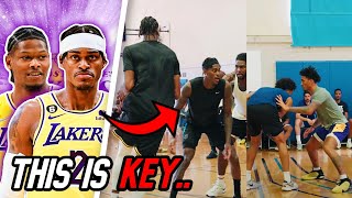 Lakers Cam Reddish Jarred Vanderbilt Jaxson Hayes BUILDING CHEMISTRY in Open Run  Big Leap OTW [upl. by Halilahk603]