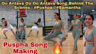 Oo Antava Oo Oo Antava Song Behind The Scenes  Pushpa  Samantha  Pushpa Song Making [upl. by Clayborne]