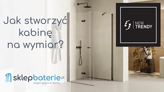 🚿Kabina ścianka prysznicowa drzwi prysznicowe na wymiar NEW TRENDY  SklepBateriepl [upl. by Ayatnohs]