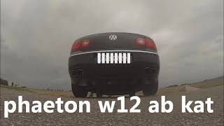 VW Phaeton W12 Edelstahl Sportauspuff Sound von supersoundexhaustde [upl. by Crow]