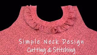 Easy And Simple Neck Design  Cutting amp Stitching  AdornHub [upl. by Gilbertine205]