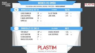 Worcester CC 1st XI v Ombersley CC 2nd XI [upl. by Attenad]