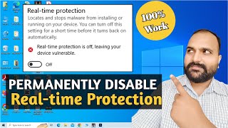 Windows Defender Turned off Permanently  Permanently Disable Real Time Protection [upl. by Ydnat]