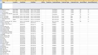 xCalendar  ExportImport Calendar tofrom an Excel file [upl. by Mil]