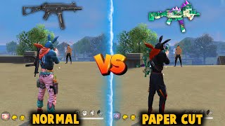 UMP  GATORS PAPERCUT VS WITHOUT SKIN UMP ABILITY TEST IN FREE FIRE BEST UMP SKIN  FREE FIRE [upl. by Portingale]