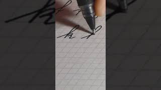 COMO HACER letra K en CURSIVA MINUSCULA  HOW TO MAKE letter K in CURSIVE letra cursiva Caligrafia [upl. by Valerie]