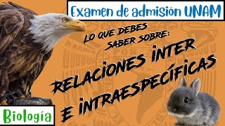 Relaciones Intraespecíficas e Interespecíficas  Biología UNAM [upl. by Sirron]