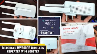 Mercusys MW300RE Wireless Repeater WiFi Booster detail review and complete setup [upl. by Grete178]