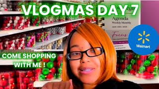 Walmart Shopping Vlog Come With Me  Vlogmas Day 7 [upl. by Tolman]