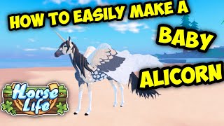 How to EASILY get a baby alicorn in Horse Life Beta [upl. by Cornwall285]