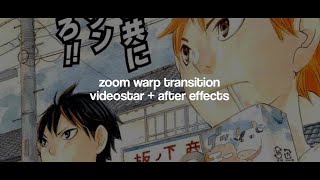 zoom warp transition Videostar n After effects tutorial [upl. by Beane]